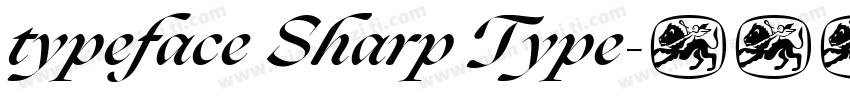typeface Sharp Type字体转换